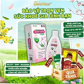 Dung dịch vệ sinh Nano Cool Extra giúp khử mùi hôi thơm mát duy trì PH tự nhiên và độ ẩm da Chai 100ml Tâm An Pharma