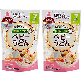 Combo 2 gói mì ăn dặm Hakubaku baby Udon