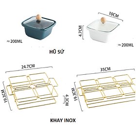 Mua Khay đựng mứt tết nắp thủy tinh khung inox tuyệt đẹp