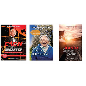[Download Sách] Combo 3 cuốn sách ước mơ: Honda - Sức Mạnh Của Những Giấc Mơ, Quả Táo Thần Kỳ Của Kimura, Cách Sống tặng sổ tay Vadata