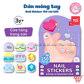 Đồ chơi Dán Móng Tay và Hình Xăm Nail Stickers and Tatoos Chính hãng TOI - Dành cho bé từ 3 tuổi+