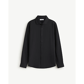 Áo Sơ Mi Nam Tay Dài Vải CAFE Cổ Vát Form Fitted - ROUTINE 10F25SHL015 - M