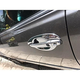 Bộ ốp tay nắm, hõm cửa xe dành cho Toyota Camry 2019 -2021 mạ Crom