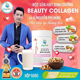 Bột sữa hạt dinh dưỡng beauty collagen - hộp 500g - hung foods