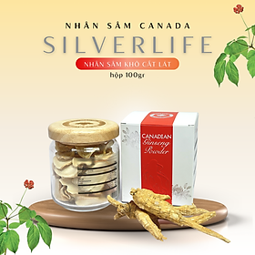 Nhân sâm Canada SilverLife Slice | Lát mỏng tiện dụng | 100% nhân sâm khô Canada cao cấp 5 năm tuổi