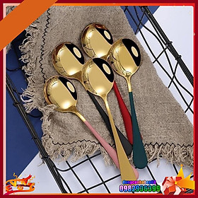Mua Muỗng Thìa Inox 304 Mạ Vàng Sang Trọng Cao Cấp - An Toàn Cho Gia Đình Bạn