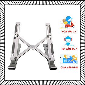 Mua Giá đỡ tản nhiệt cho laptop  macbook  máy tính bảng chất liệu hợp kim nhôm siêu chắc  xếp gọn tiện dụng - Hàng chính hãng