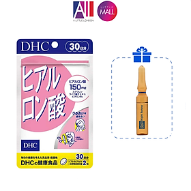 Viên uống cấp nước, giữ ẩm DHC hyaluronic acid 30 ngày TẶNG Ampoule chống lão hóa Martiderm (Nhập khẩu)