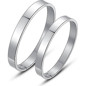 Vòng tay cặp Hàn Quốc VTC13 (Màu bạc)