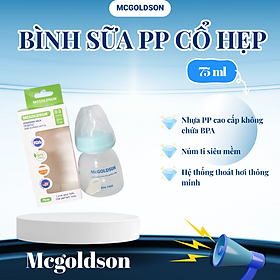 Bình sữa McGoldson PP cổ hẹp 75ml