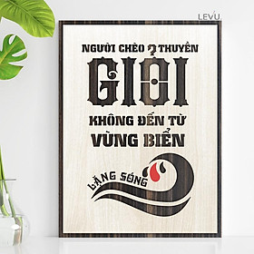 Tranh Slogan treo tường bằng Gỗ nội dung truyền cảm hứng TBIG017
