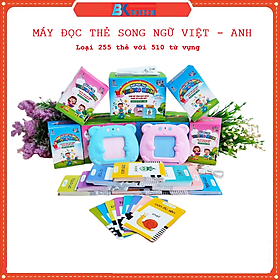 Máy Đọc Thẻ Flashcard Song ngữ Việt Anh 510 Từ Vựng, Kèm Dây Sạc Pin