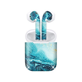 Mua Miếng dán skin chống bẩn cho tai nghe AirPods in hình vân đá - dah008 (bản không dây 1 và 2)
