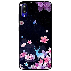 Ốp lưng dành cho Vsmart Start mẫu Hoa Hươu Nền Đen