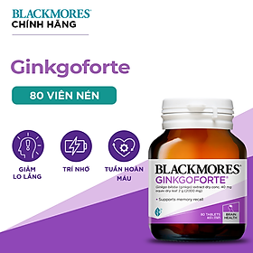 Viên Uống Hỗ Trợ Tuần Hoàn Máu Não Blackmores Ginkgoforte Lọ 40 Viên