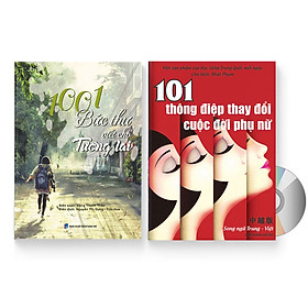Combo 2 sách: Sách 1001 bức thư viết cho tương lai + 101 Thông Điệp Thay Đổi Cuộc Đời Phụ Nữ (Song Ngữ Trung Việt Có Phiên Âm) + DVD quà tặng