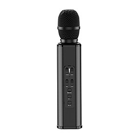 Micro hát Karaoke kiêm Loa Bluetooth âm thanh chất lượng cao - KTV K6 (Màu Đen đậm)