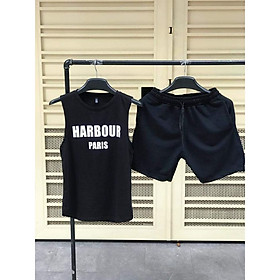 Đồ Bộ Mặc Nhà Dạo Phố FREE SHIP Áo Thun Ba Lỗ Nam In HARBOUR PARIS Siêu Đẹp, ĐỒ BỘ CHẤT LIỆU THUN LẠNH IN 3D USA, HARBOUR PARIS MẶC Ở NHÀ, DẠO PHỐ SIÊU CHẤT CHO MÙA HÈ, Bộ Đồ Thể Thao Ba Lỗ Nam , Dạo Phố, Đồ bộ nam, Bộ đồ Nam Thể Thao Sát Nách Phong Cách Năng Động, Đồ bộ nam tập gym, set quần áo thể thao nam nữ mặc nhà Unisex 3 lỗ phong cách Ulzzang in chữ HABOUR
