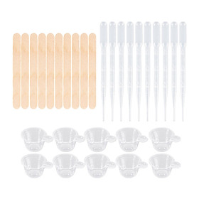 Resin Tool Starter Kit Finger Cots Mixing Cup Stirring Stick Accessories 30Pcs