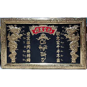 LIỄN THỜ BẰNG ĐỒNG VÀNG NGUYÊN CHẤT LIỀN TẤM - CỬU HUYỀN THẤT TỔ ( THỜ 9 ĐỜI NỘI NGOẠI)
