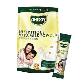 Bột đậu nành Unisoy ít đường 360g ( 30g x 12 gói )