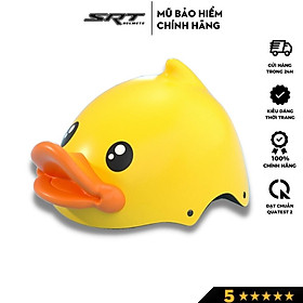 Mũ bảo hiểm nửa đầu có kính SRT ASA01 cho bé từ 3 đến 8 tuổi, nhiều họa tiết, có tai dễ thương, an toàn, thời trang  Hàng chính hãng - vịt vàng đáng 