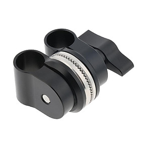 15mm Rod Clamp Swivel for Camera Shoulder Rig System Accessory 360 Degree