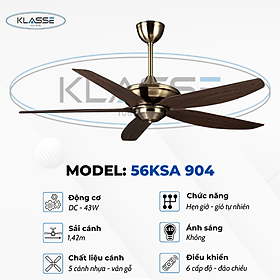 Mua Quạt trần không đèn Klasse 56KSA 904 Hàng chính hãng