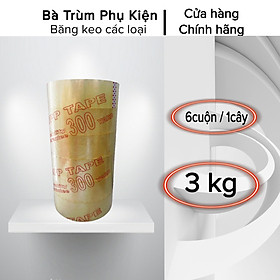 Băng keo Trong đóng hàng 6 cuộn 3 kg