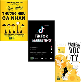 Hình ảnh Combo 3Q: Tiktok Marketing + Content Bạc Tỷ + Tạo Dựng Thương Hiệu Cá Nhân  (Chiến Lược Marketing Hiệu Qủa) 