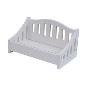 Doll Bed Wooden Bed Baby Photoshoot Props Durable Backdrop Baby Photo Studio Props Baby Photography Props for Photos boy Baby Newborn