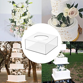 Transparent DIY Cake Refillable Board Base for Birthdays Parties Decoration