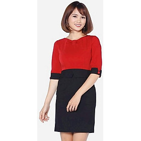 Đầm ôm tay ngắn phối ren The One Fashion DDC0311CDE