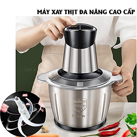 Mua Máy Xay Thịt Cối Inox Đa Năng   Xay thịt  xay tỏi ới  xay rau củ quả