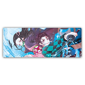 Miếng Lót Chuột, Bàn Di Chuột, mouse pad anime Kimetsu no Yaiba - Diệt Qủy Cứu Nhân cỡ lớn (80x30x0.3) - Hàng chính hãng / Hàng nhập khẩu