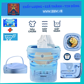 Máy giặt mini có giặt ngâm, giặt nhẹ kích thước nhỏ 2,5kg đồ giặt