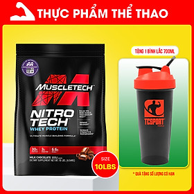 Sữa tăng cơ tăng sức mạnh Nitro Tech 10lbs (~4.54kg) – Hương vị VANILLA -Bổ sung nguồn Protein chất lượng cao hỗ trợ phát triển cơ bắp to + dày, đồng thời bổ sung thêm Creatine giúp gia tăng sức bền hỗ trợ tập luyện - Hàng nhập khẩu chính hãng - Thương hi