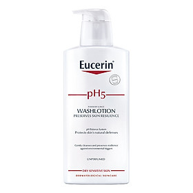 Sữa Tắm Không Mùi Cho Da Cơ Thể Nhạy Cảm Eucerin Sensitive Skin Ph5 Washlotion (Perfume-Free) (400ml)
