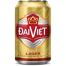 1 Lốc 6 lon Bia Đại Việt Lager 330ml