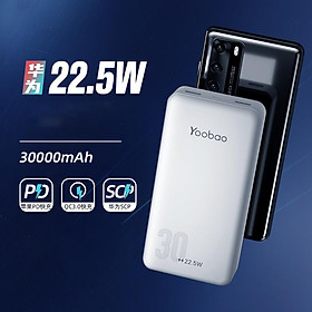 Mua Pin sạc dự phòng sạc nhanh Yoobao D30Q 30000mAh tích hợp nhiều cổng sạc tương thích mọi loại điện thoại Hàng nhập khẩu