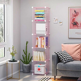Mua Kệ lưới sắt 5 ô - Màu Hồng