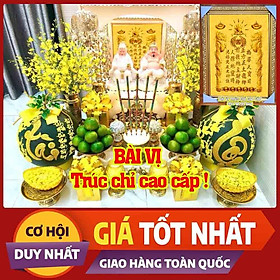  Bài vị thần tài thổ địa - trúc chỉ mang lại may mắn cho gia chủ