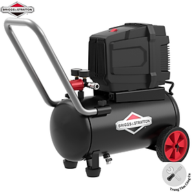 Máy nén khí không dầu hiệu B/S – BRIGGS & STRATTON USA bình chứa 24L công suất 1.5HP MODEL 0202481- Hàng chính hãng