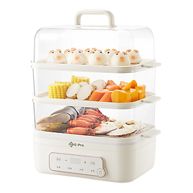 Mua  Hàng chính hãng  Nồi lẩu hấp 3 tầng E-PRO  dung tích 18L  công suất 1200W