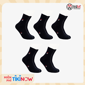 Combo 5 Đôi Tất Nam Vớ Nam Cổ Dài Lịch Lãm, Sang Trọng, Chất Liệu Sợi Cotton Mềm Mịn, Cao Cấp, Co Giãn 4 Chiều Chống Hôi Chân MRM FASHION (Cùng Màu)