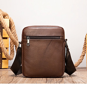 Túi đeo chéo nam DA BÒ THẬT phong cách mới  - BEE GEE DCN9214