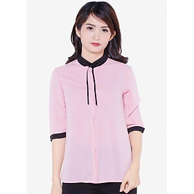 Áo Sơ Mi Tay Lửng Cổ Cột Nơ The One Fashion ADV1951