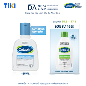 Sữa rửa mặt dịu lành cho da nhạy cảm Cetaphil Gentle Skin Cleanser 125ml