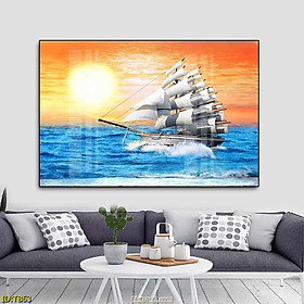 Mua Tranh Canvas Thuận Buồm Xuôi Gió Phong Thủy - Khung Tranh Hiện Đại Cho Nội Thất Sang Trọng