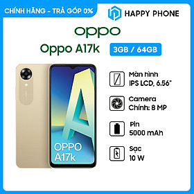 Mua Điện Thoại OPPO A17K (3GB/64GB) - Hàng Chính Hãng